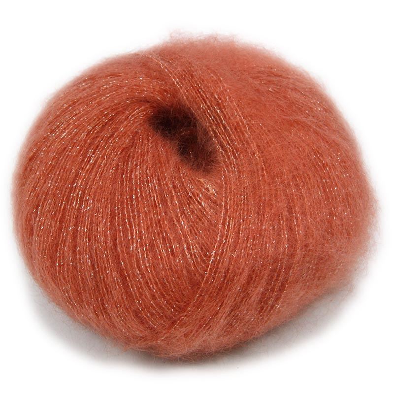 Silk Mohair Lux Coral Orange - 08392